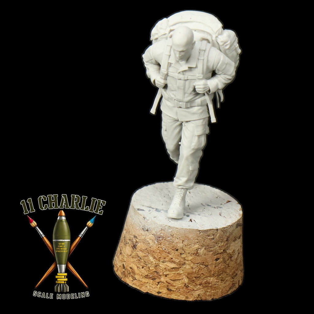Single Soldier with Molle Rucksack Option 2