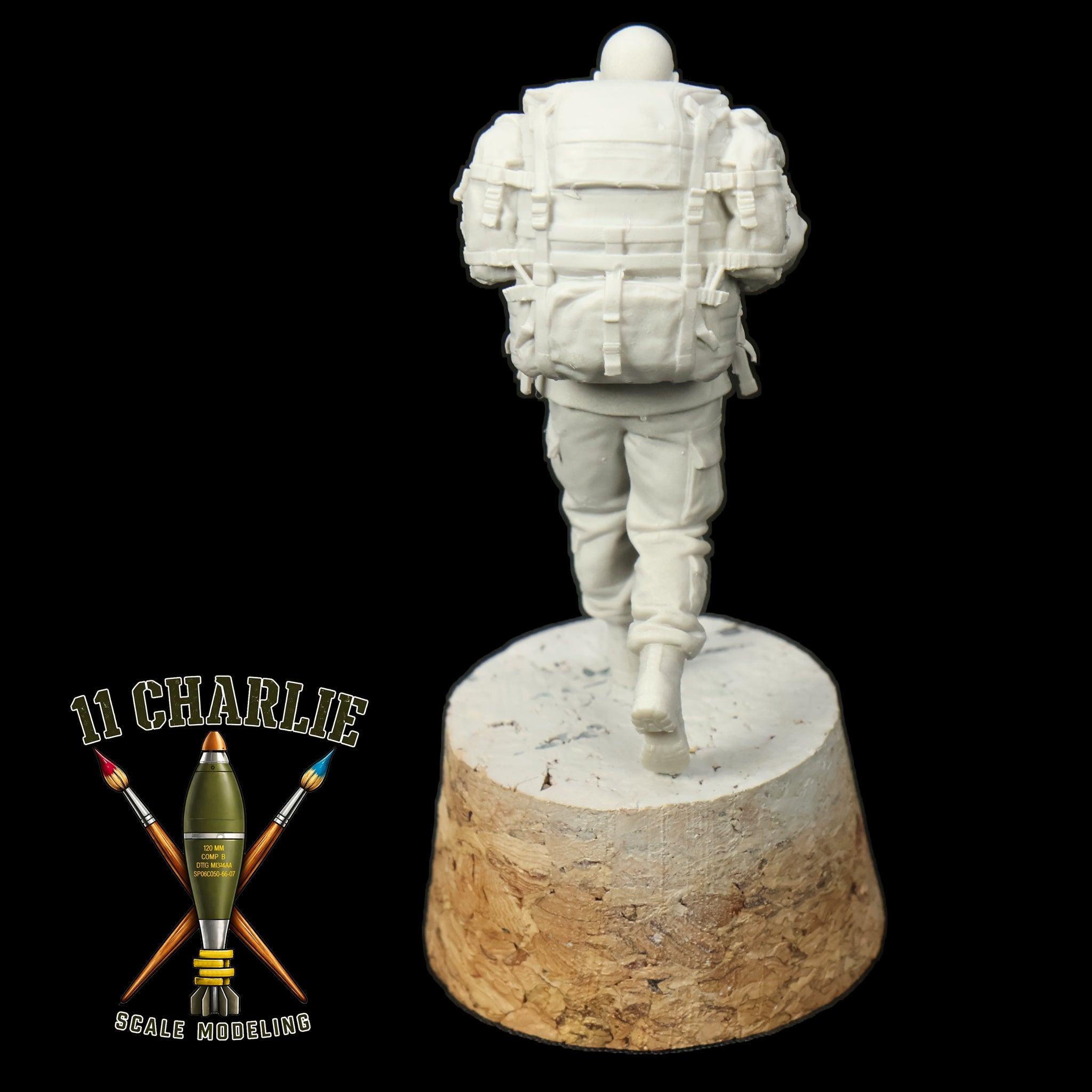 Single Soldier with Molle Rucksack Option 2