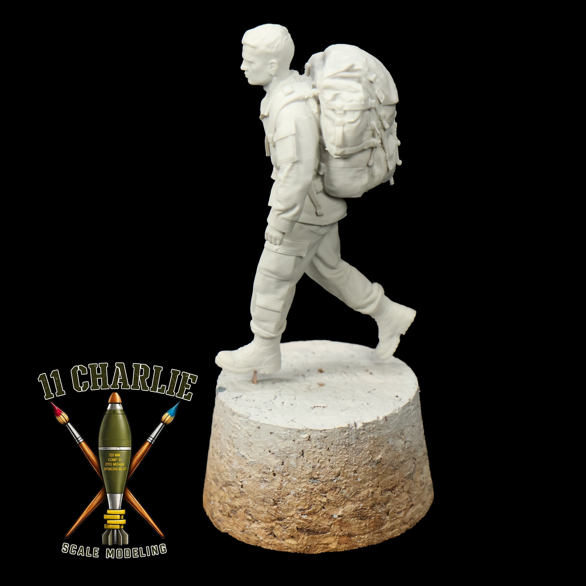 Single Soldier with Molle Rucksack Option 1