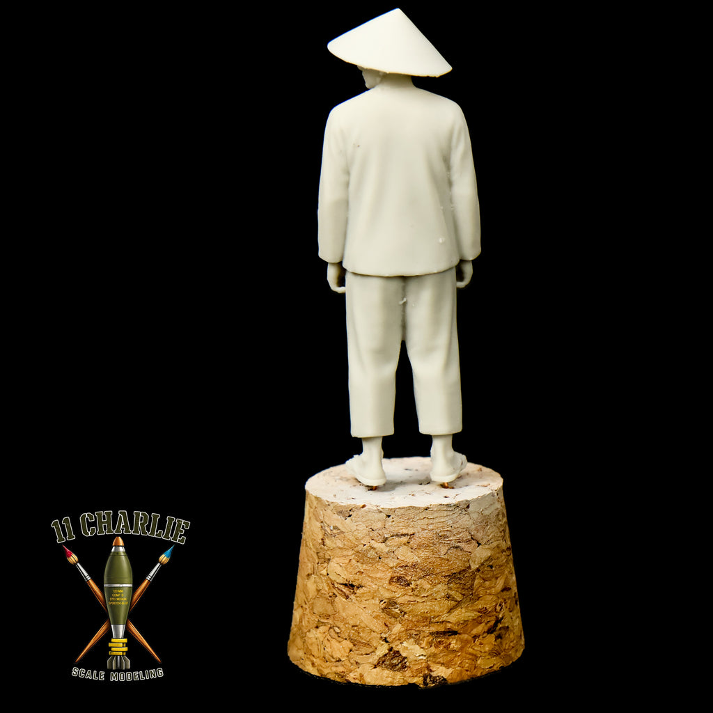 Single Vietnamese Man with Non La Hat