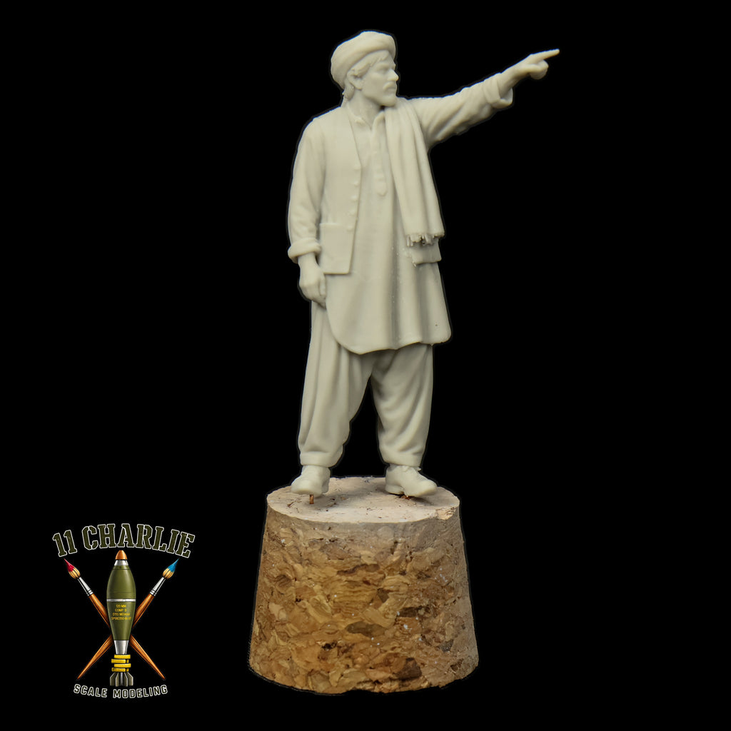 Single Afghani Man Pointing