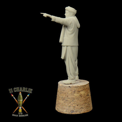 Single Afghani Man Pointing