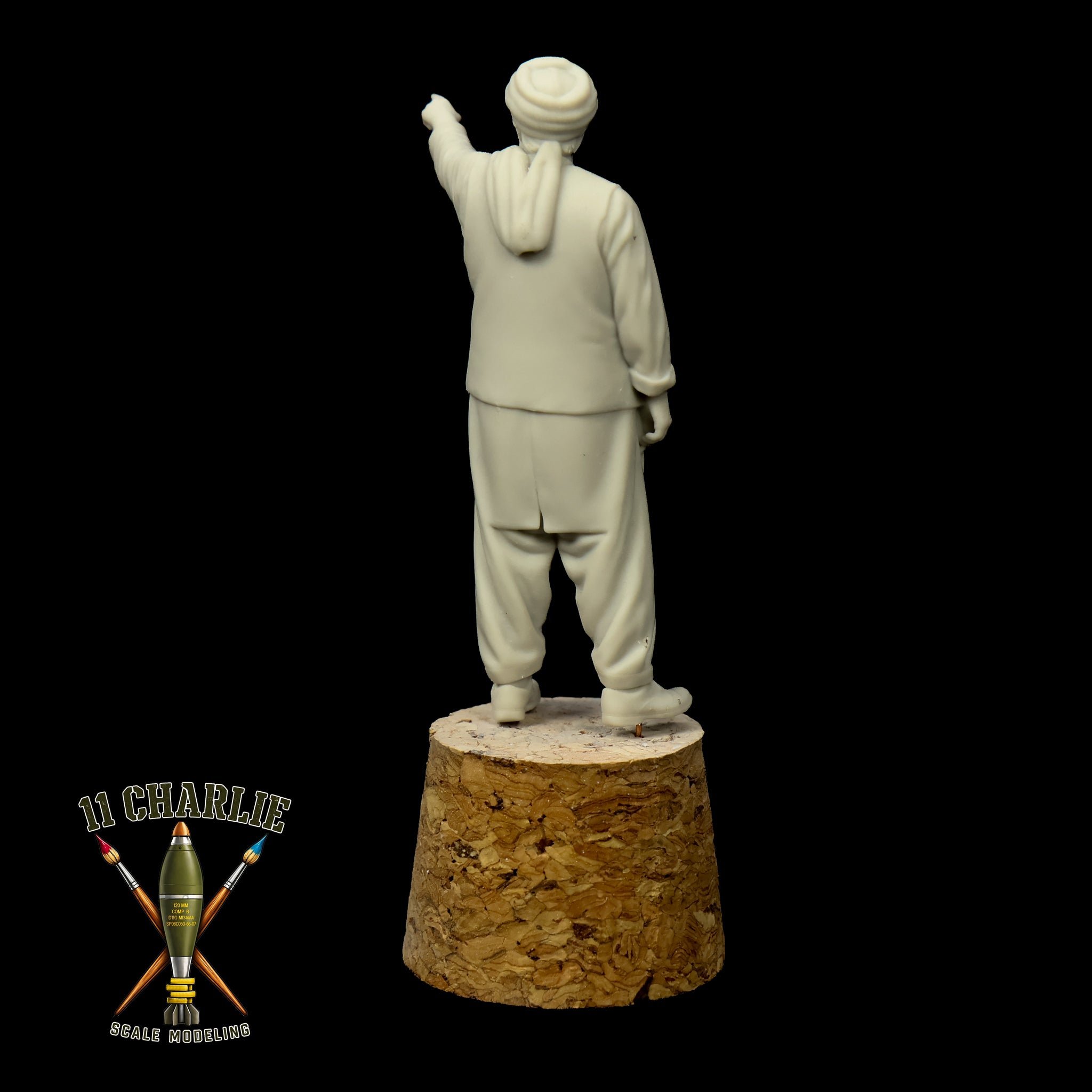 Single Afghani Man Pointing