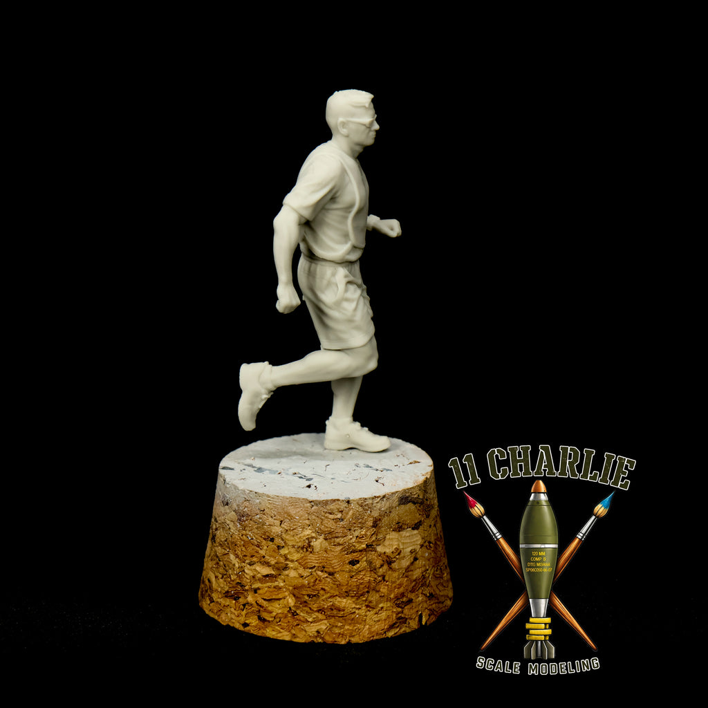 Single Drill Sergeant in PT Vest Running Option 2