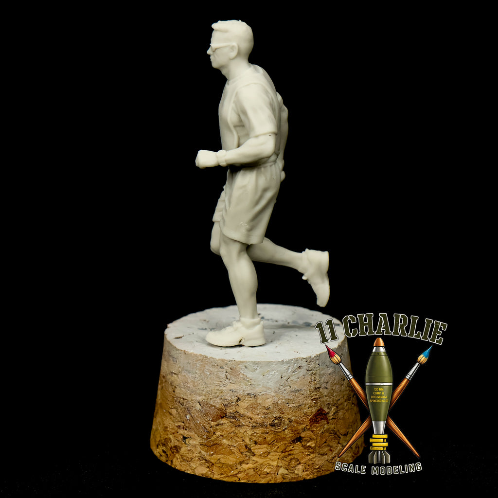 Single Drill Sergeant in PT Vest Running Option 2