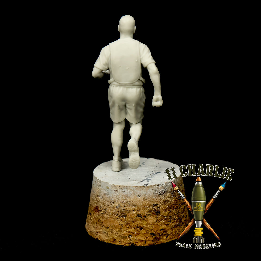 Single Drill Sergeant in PT Vest Running Option 2