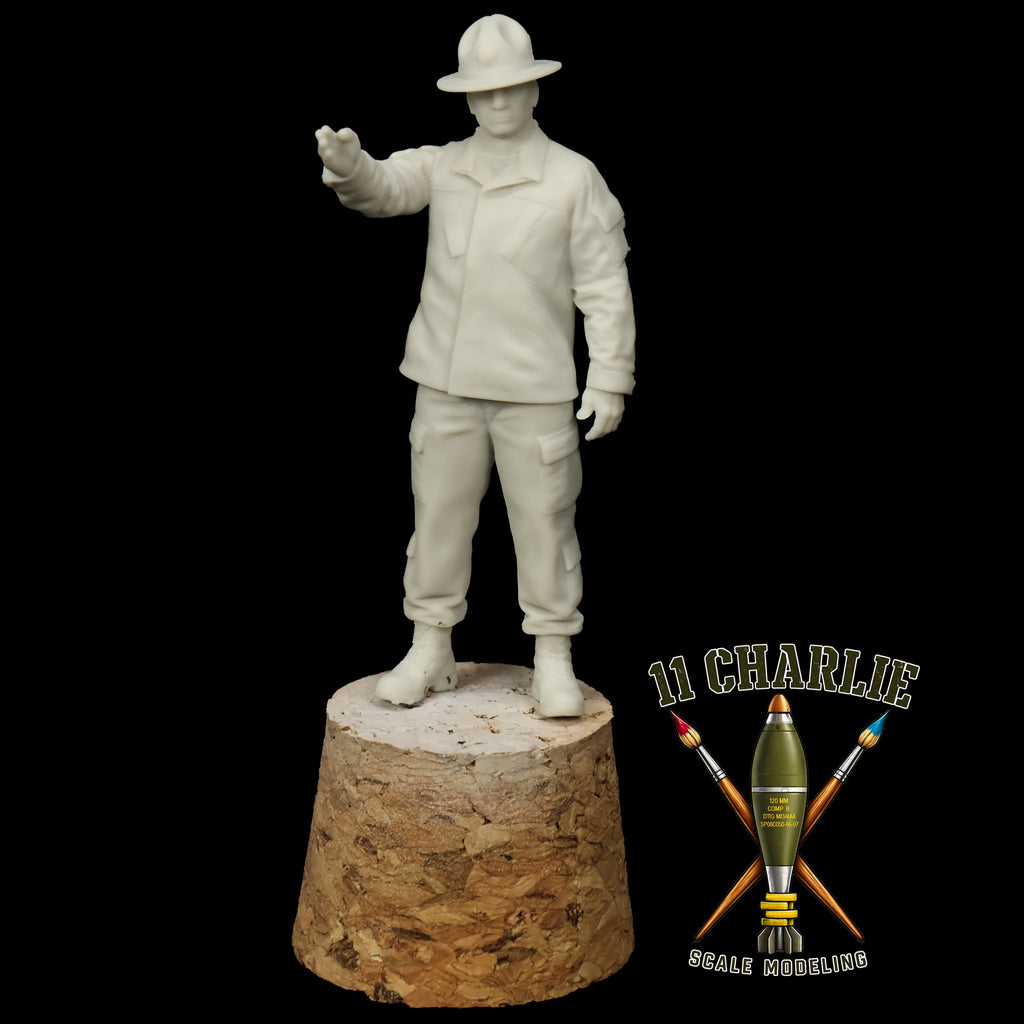 Single Drill Sergeant with Knife Hand Option 1