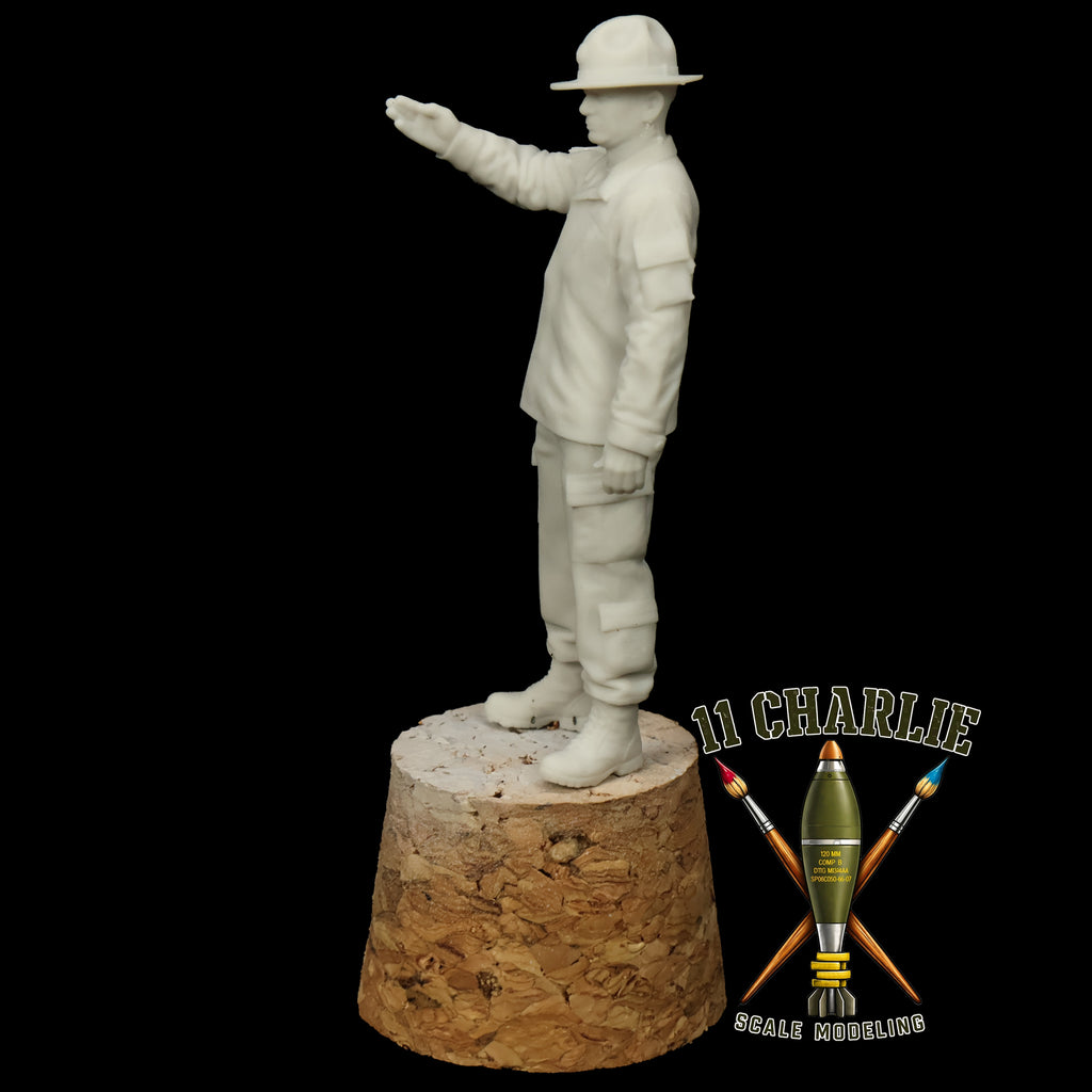 Single Drill Sergeant with Knife Hand Option 1