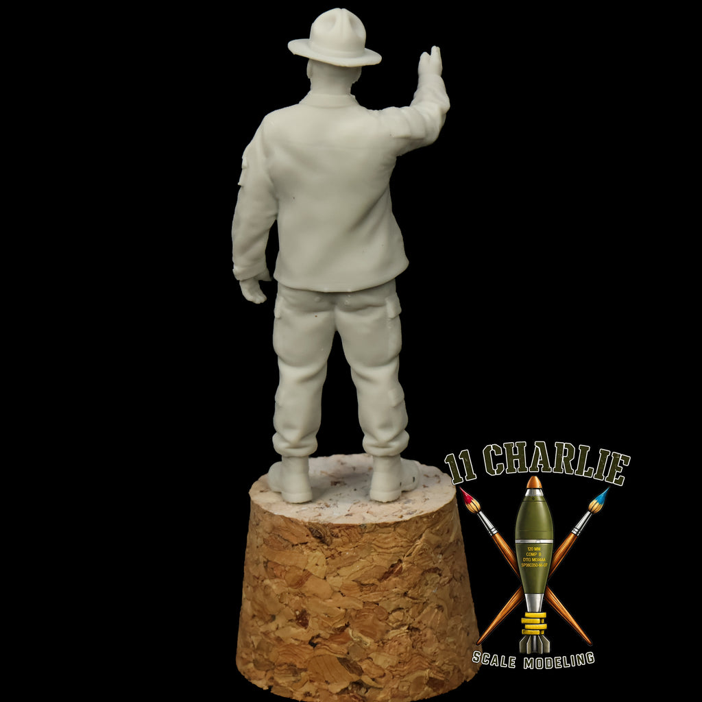 Single Drill Sergeant with Knife Hand Option 1