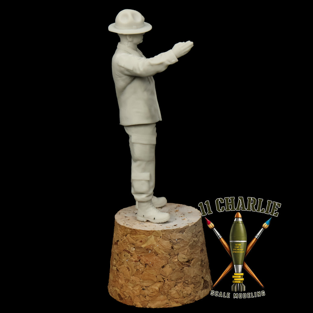 Single Drill Sergeant with Knife Hand Option 1