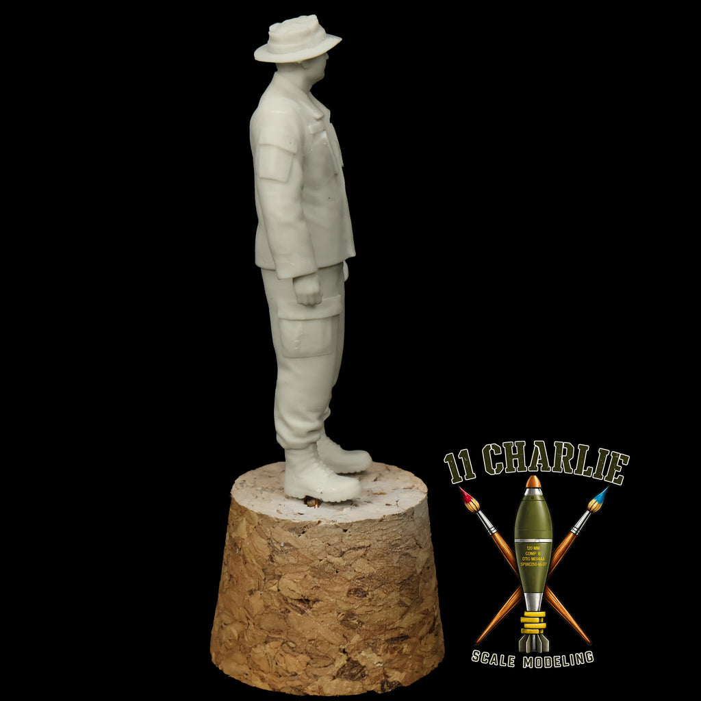 Single Soldier Standing in Boonie Hat Option 1