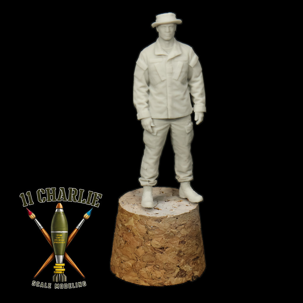 Single Soldier wearing Boonie Hat Option 2