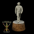Single Soldier in Patrol Cap Walking Option 1