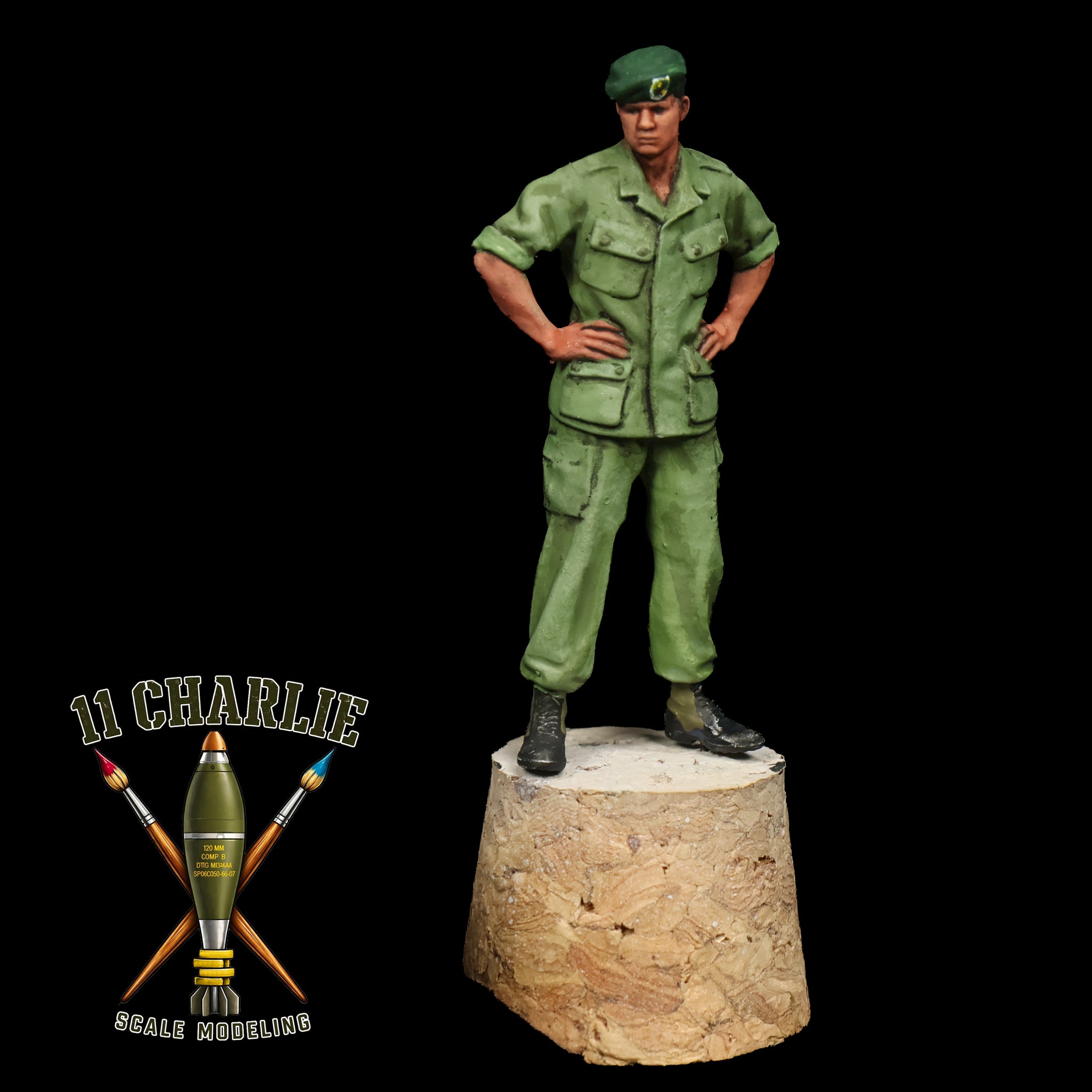 Single US Green Beret Solder, Vietnam Era