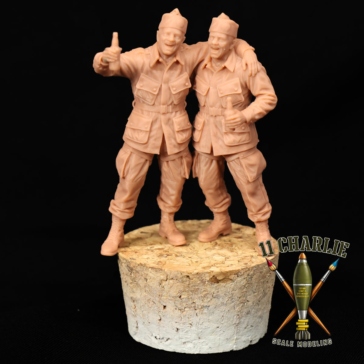 Two US WWII Paratroopers