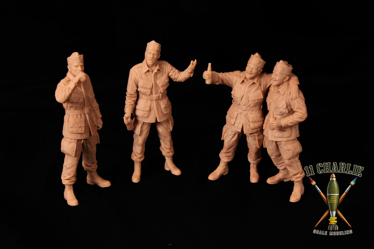 Four-Piece Set of US WWII Paratroopers