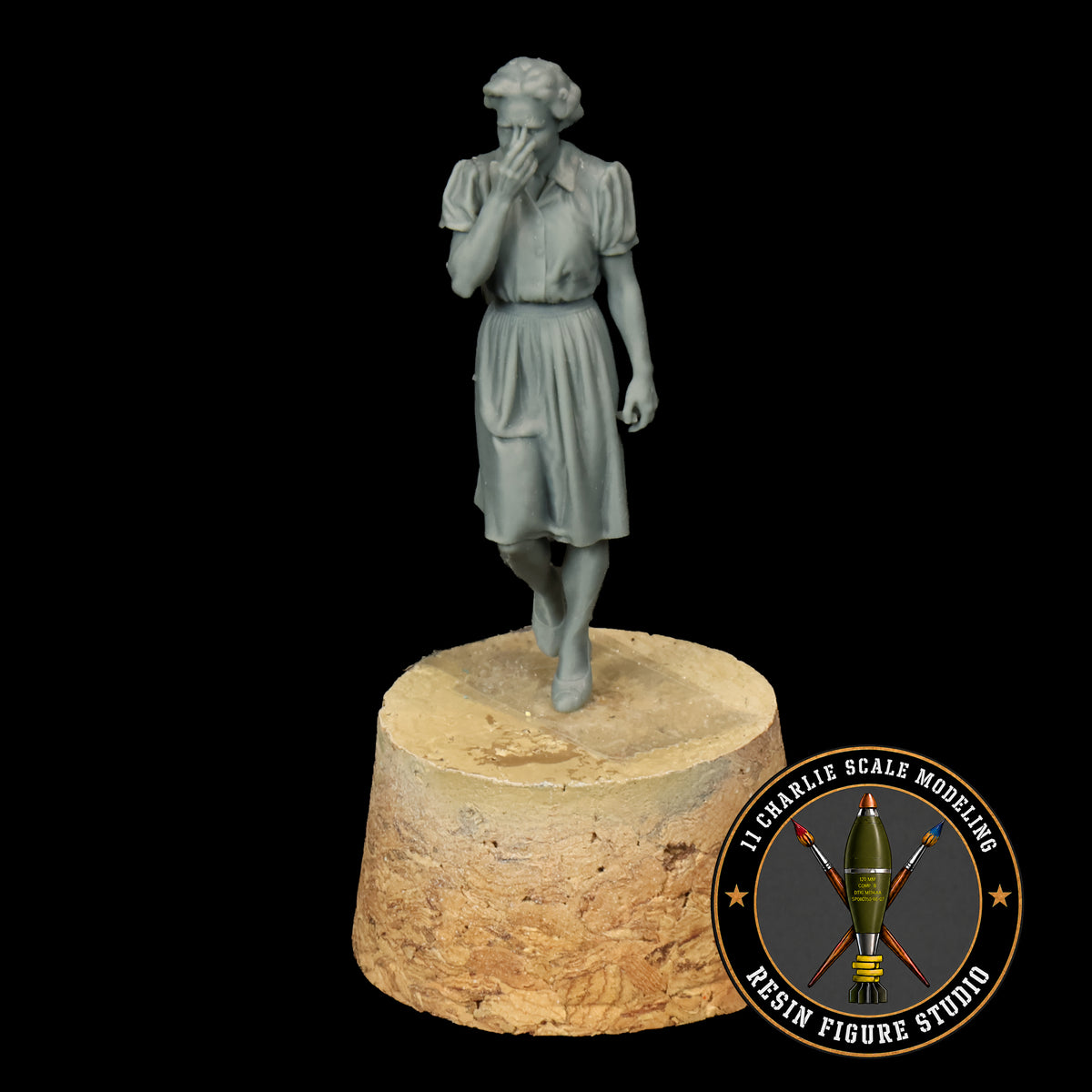 Single WWII Era Woman Crying