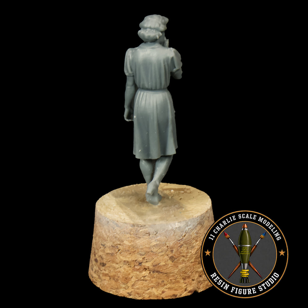 Single WWII Era Woman Crying