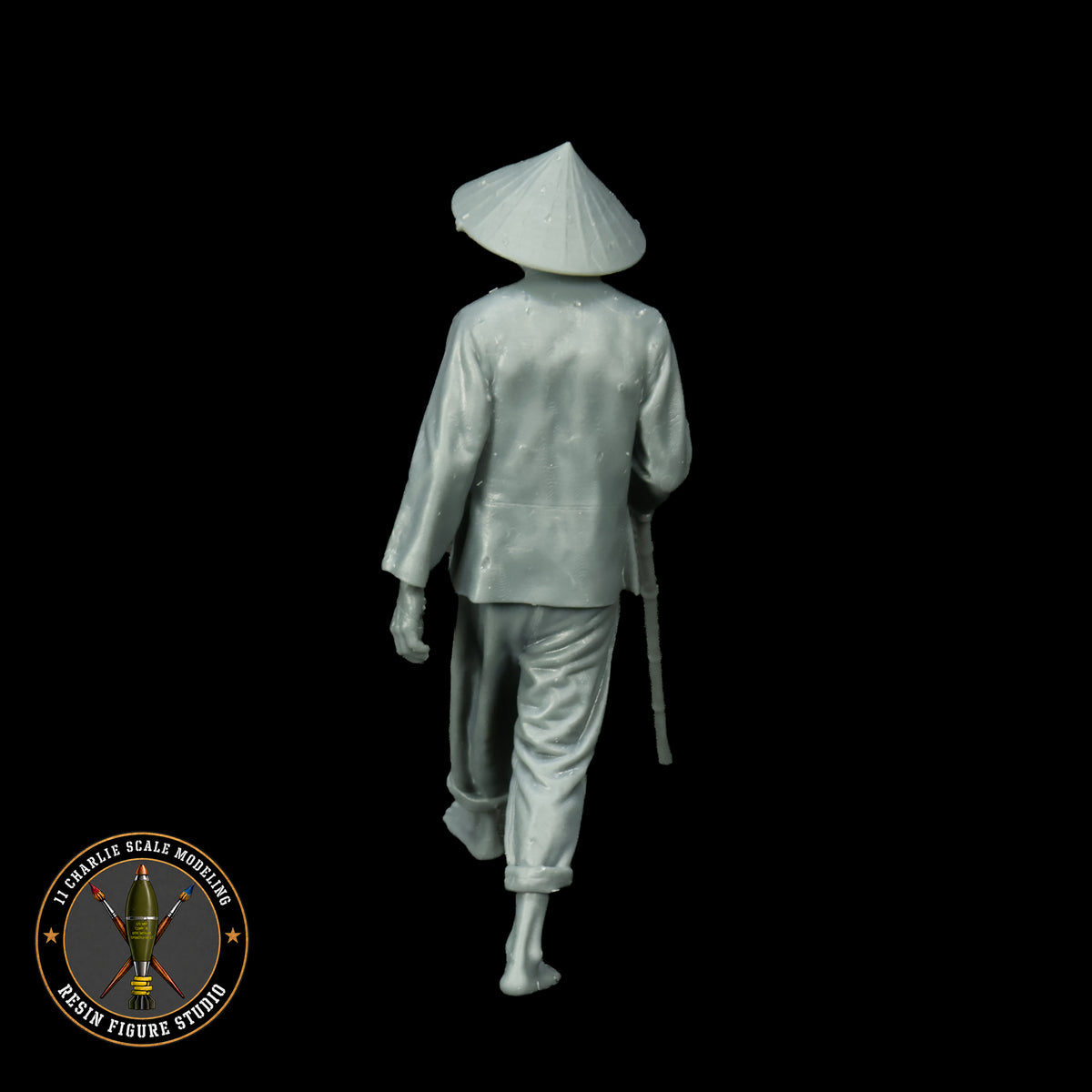Single Vietnamese Buffalo Herder