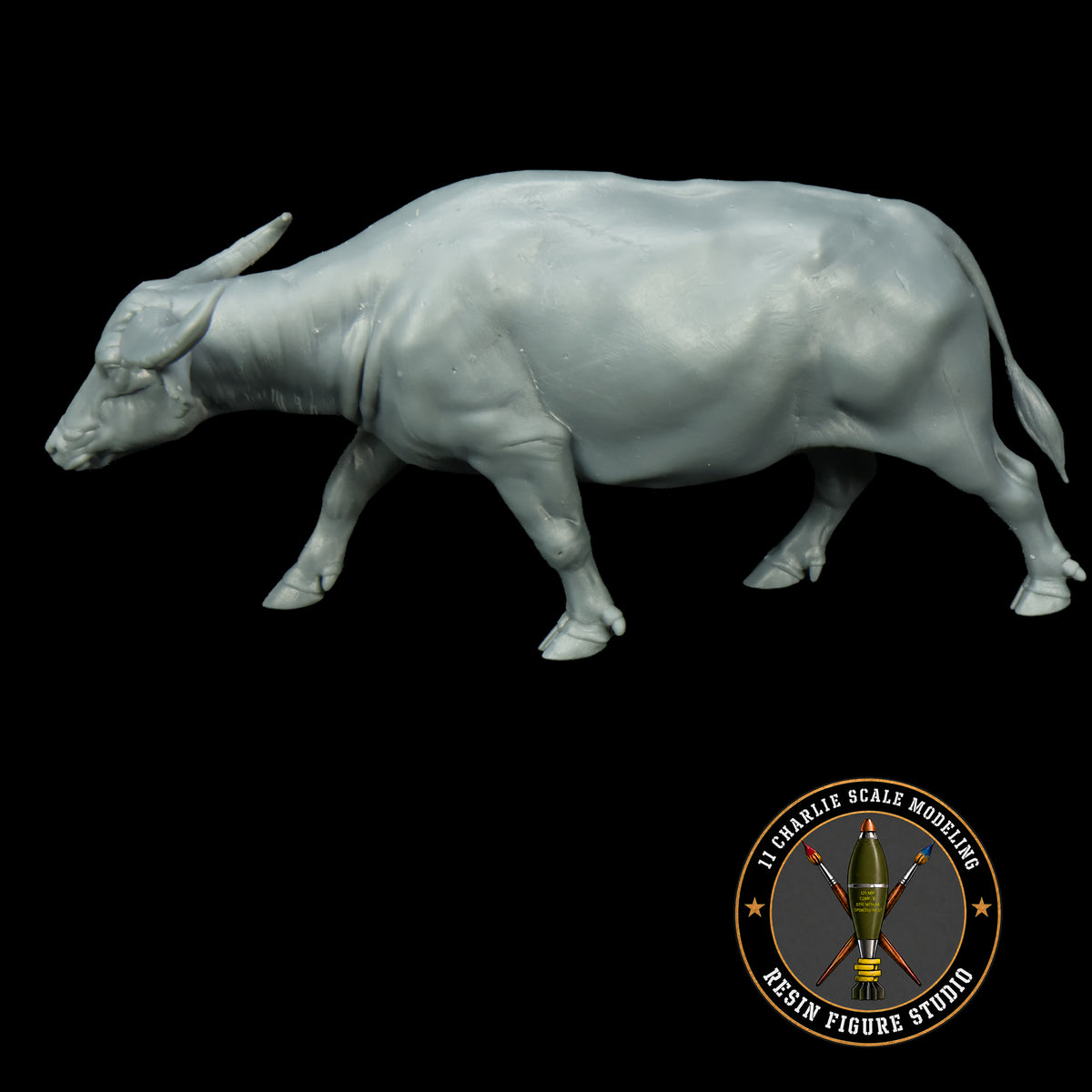 Single Asian Water Buffalo Option 1